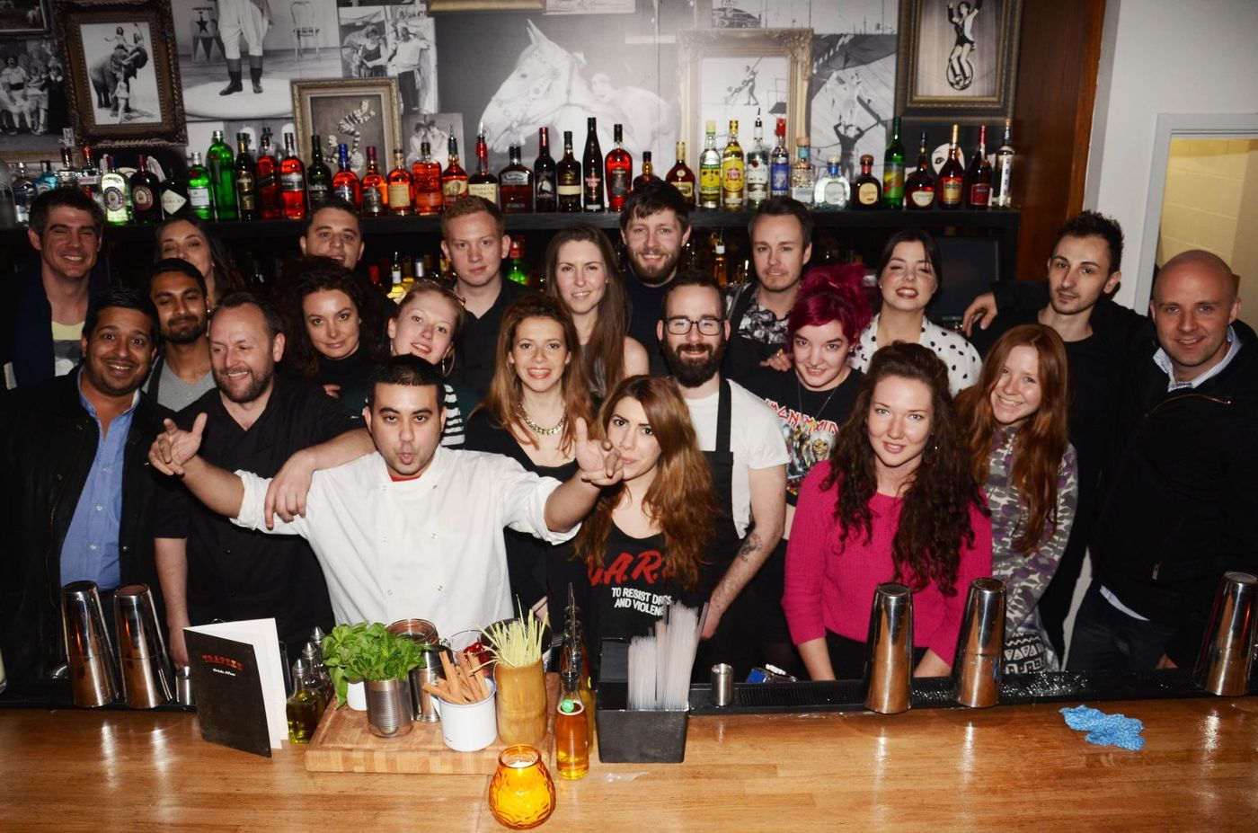 The Miroma Leisure team behind the bar at Trapeze