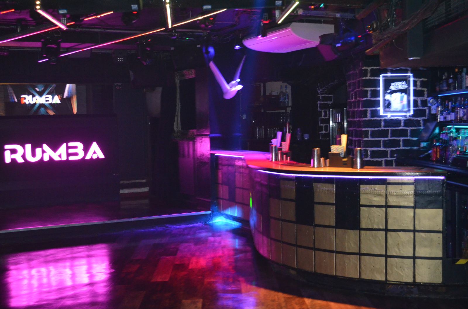 Bar Rumba nightclub interior, Piccadilly, London
